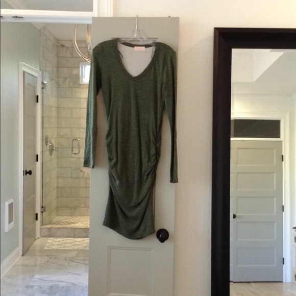 Long Sleeve V Neck Dress - Picture 1 of 3